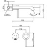 Смеситель для раковины GAPPO G1206-9 встраиваемый, оружейная сталь